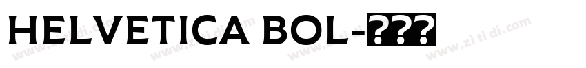HELVETICA BOL字体转换